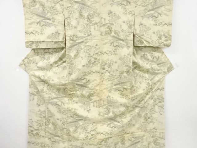 JAPANESE KIMONO / ANTIQUE KIMONO / TSUMUGI / WOVEN PEOPLE IN THE PAST